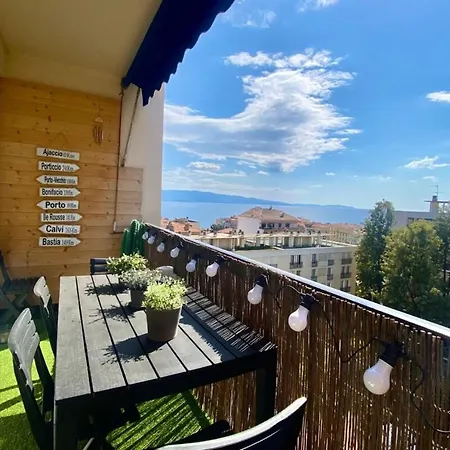 Vue Mer Au Carre D'or De Ajaccio - Parking, Wifi Appartement